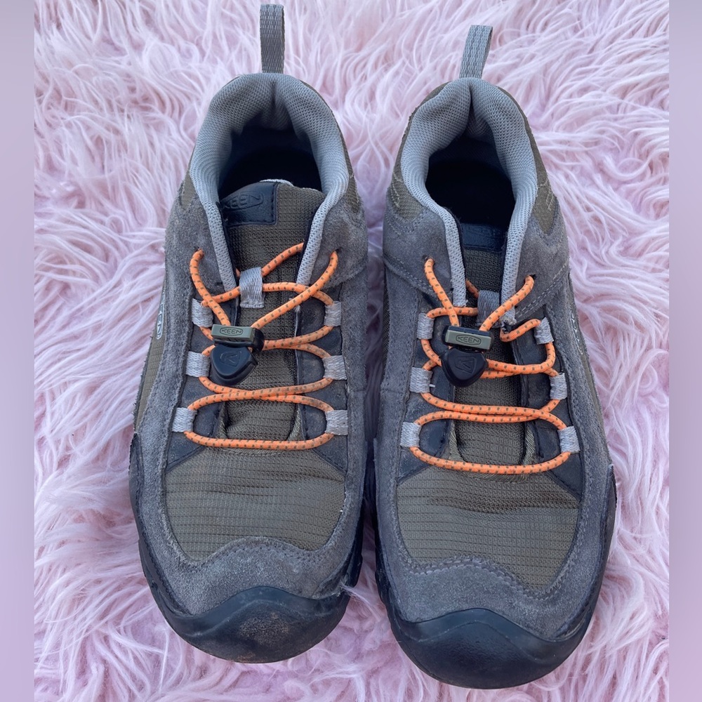 KEEN 1014170 Athletic Hiking Shoes Green Toggle Laces Waterproof Sz Men’s 6.